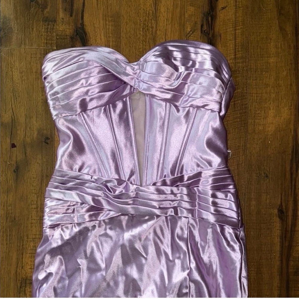 STACEES strapless prom dress lavender (NWT)